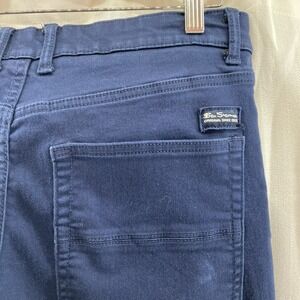 MENS BEN SHERMAN BLUE SLIM FIT STRETCH PANTS TAG 33W X 32L‎ - MEASURES 32W X 29L